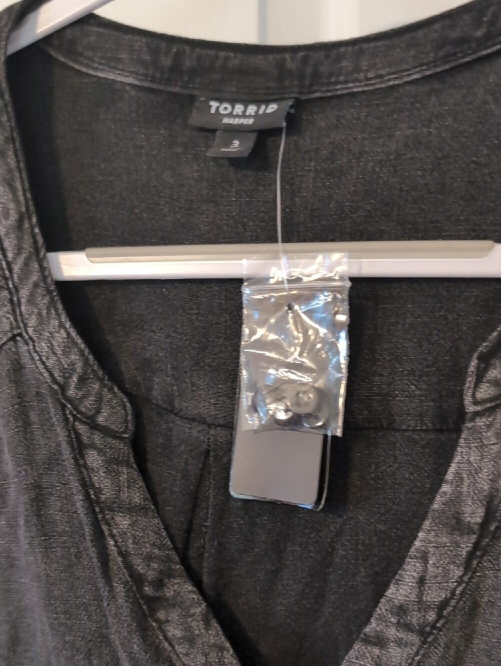 torrid Harper Charcoal Shirt - Picture 2 of 4